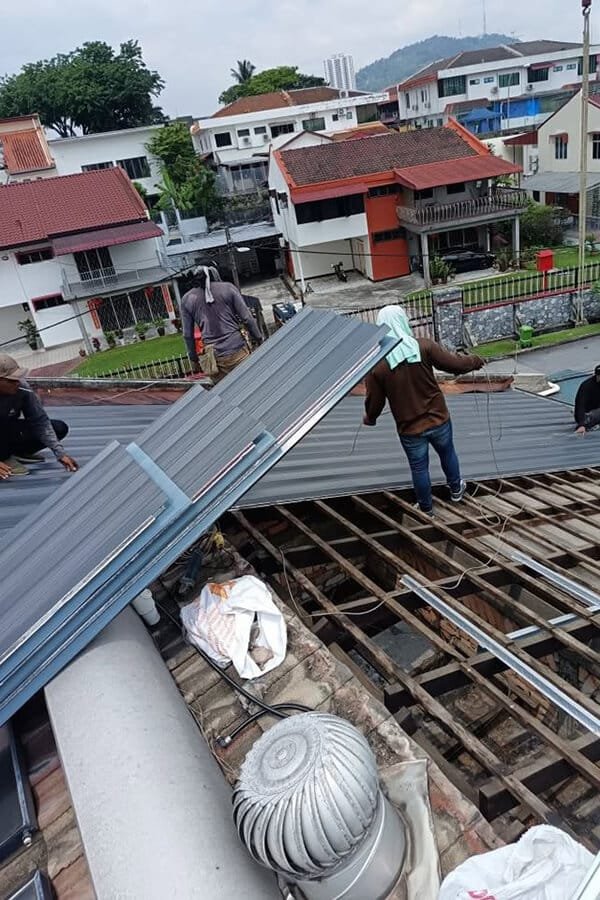 Hengze's roof panels used in Indonesia