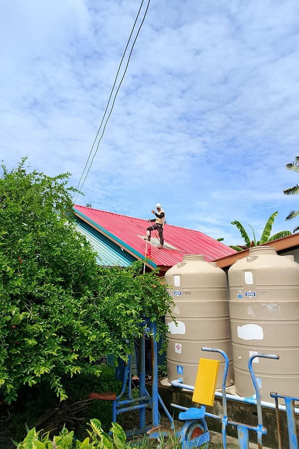 Hengze's roof panels used in Thailand