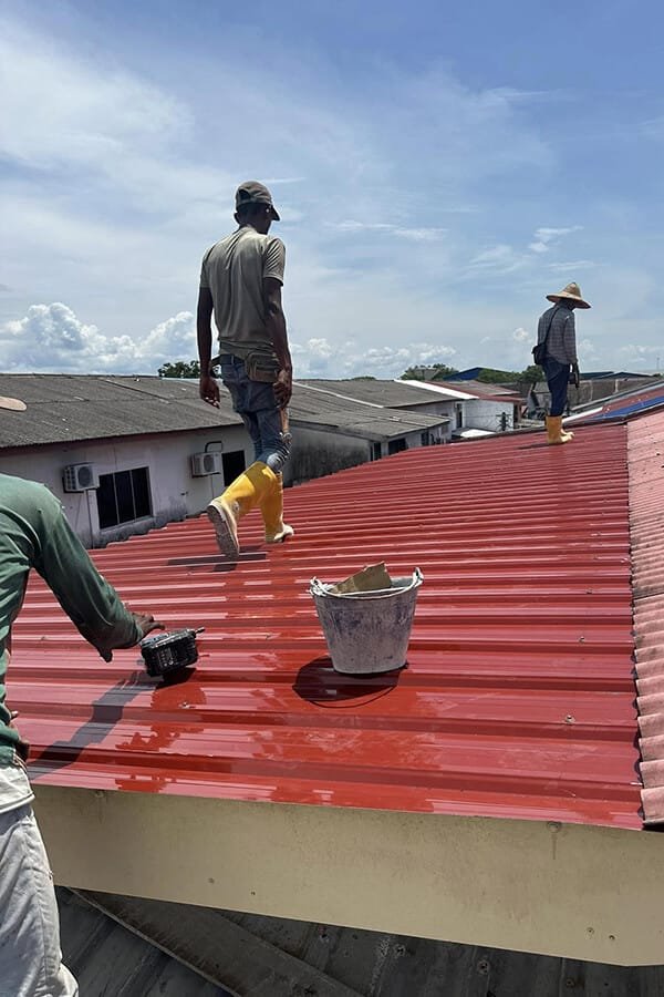 Hengze's roof panels used in Venezuela