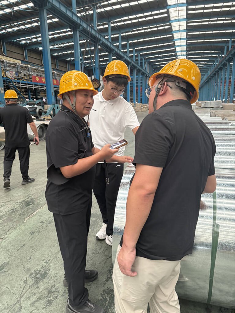 Argentine Client Visits Hengze Steel Group 5 Argentine customers visited Hengze Steel Group5