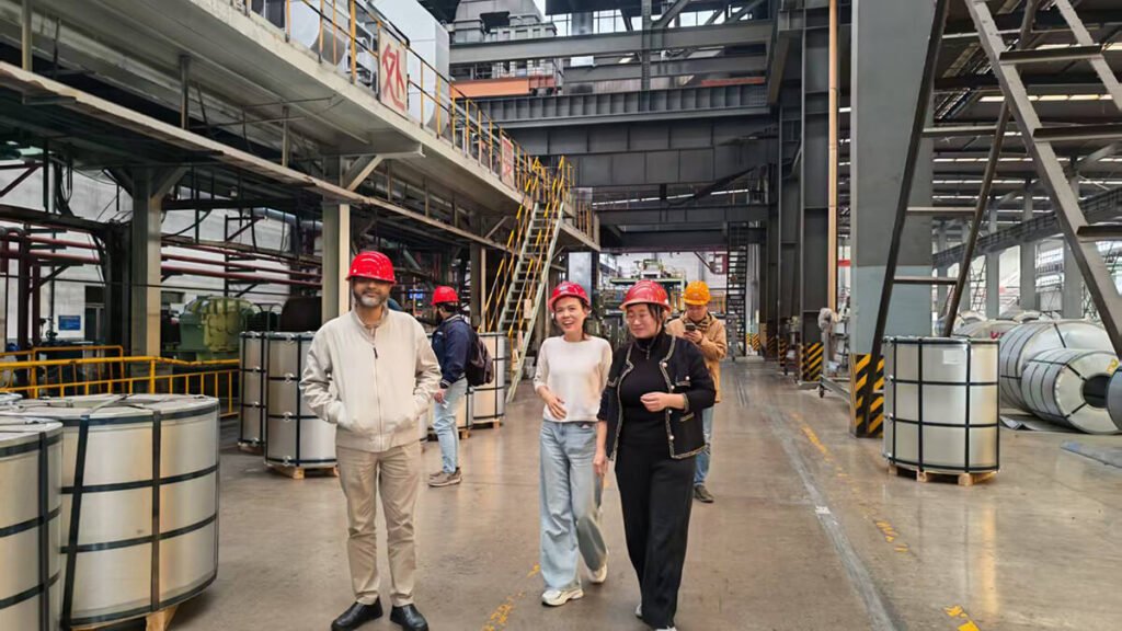 Pakistani Clients Visit Hengze Steel Group 3 Factory and production line scenes1