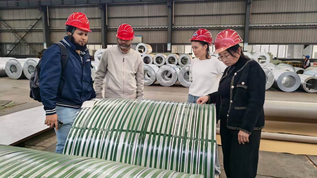 Pakistani Clients Visit Hengze Steel Group 4 Factory and production line scenes2