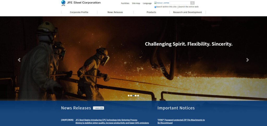 Top 10 Galvanized Steel Coil Manufacturers 2025 10 JFE Steel Corporation