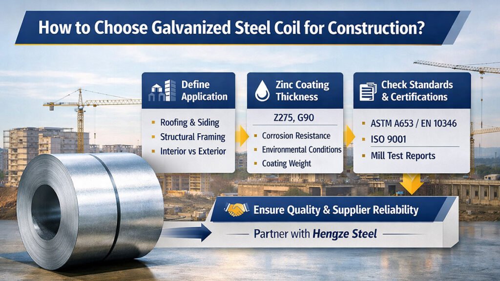 How to Choose Galvanized Steel Coil for Construction