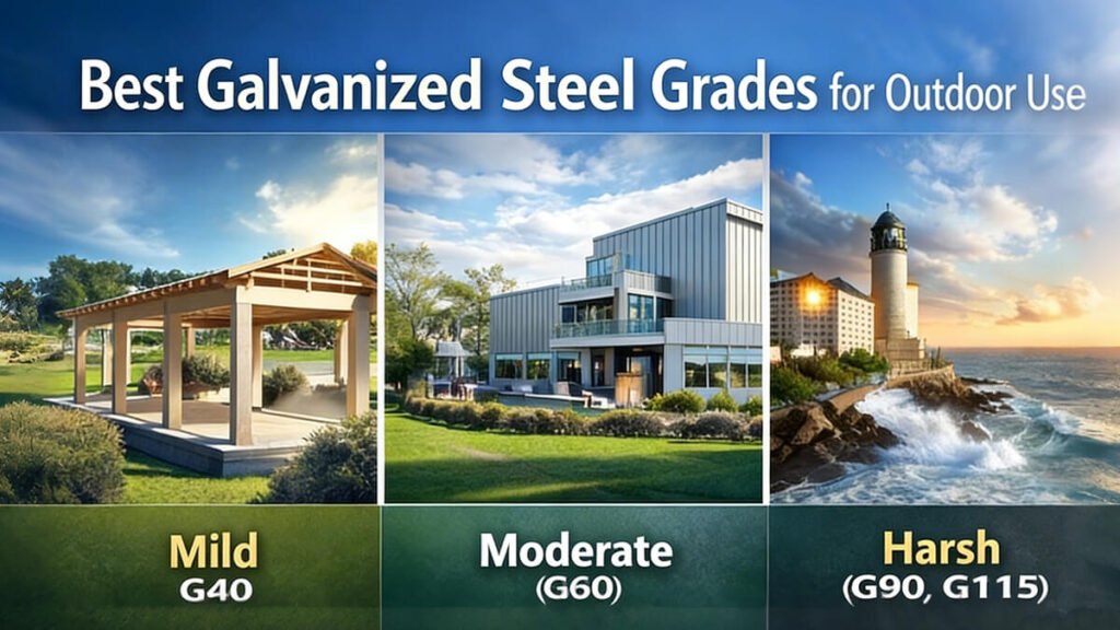 Best Galvanizde Steel Grades for Outdoor Use