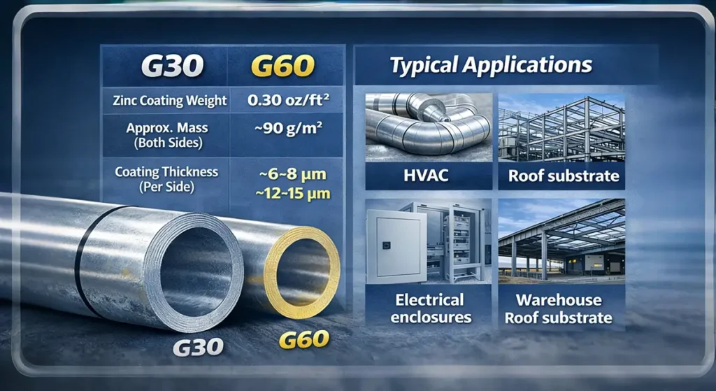 G30 vs G60 Typical Applications