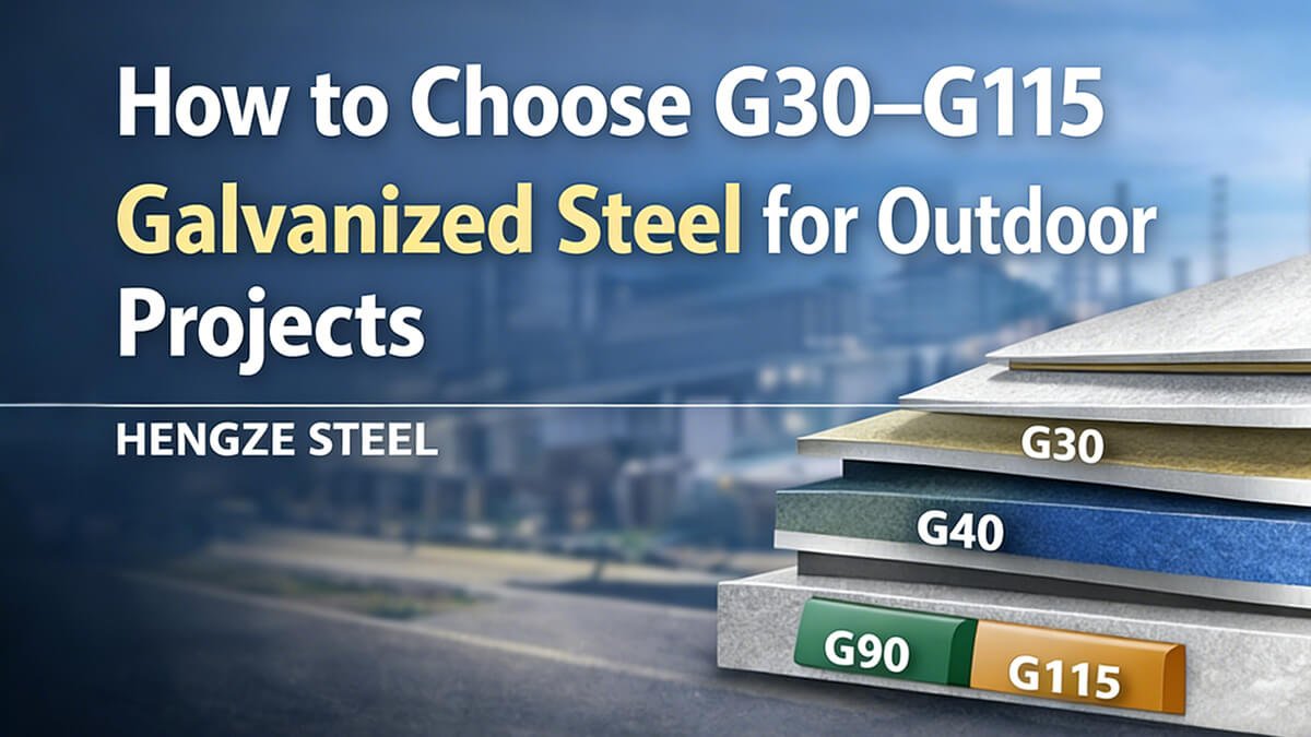 How to Choose G30–G115 Galvanized Steel for Outdoor Projects