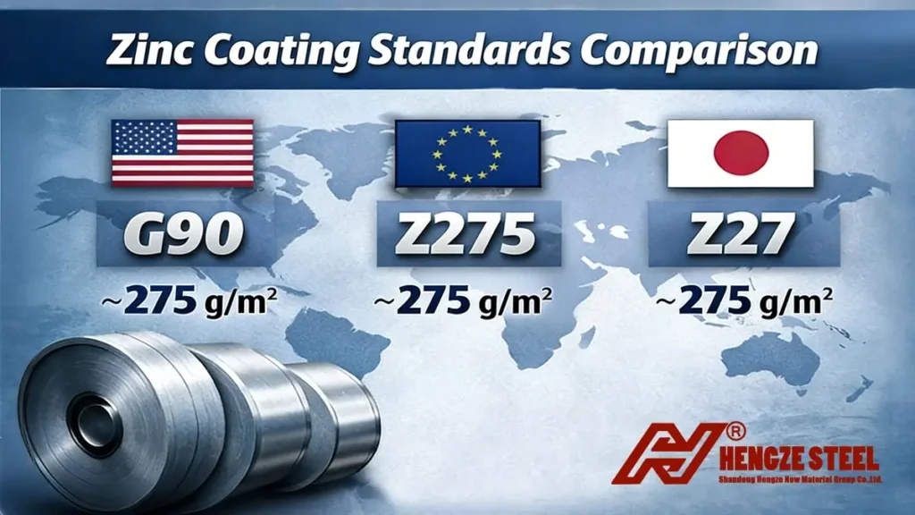 Zinc Coating Standards Coparison