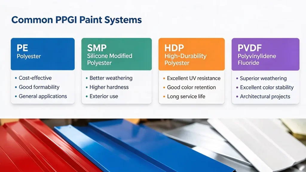 common PPGI Paint Systems